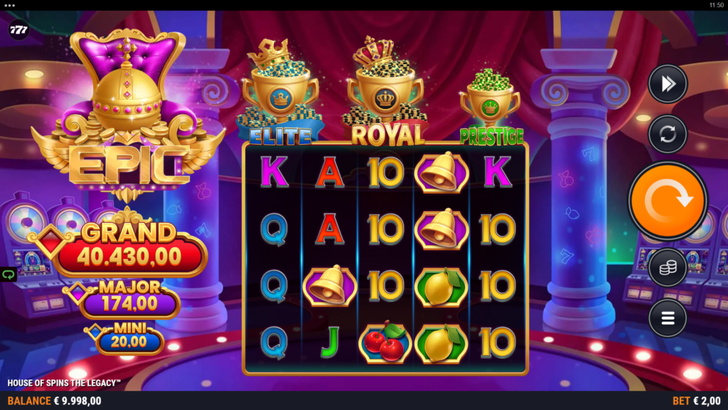 House of Spins the Legacy Base Game Play